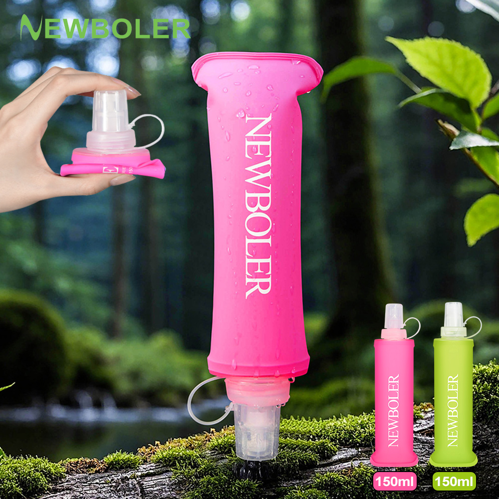 Water Bottle Collapsible - ขวดน้ําพับ TPU BPA ฟรีขวดนุ่มพับได้กีฬากลางแจ้งเดินป่าตั้งแคมป์วิ่งขวดน้ําอ่อนแบบพกพา