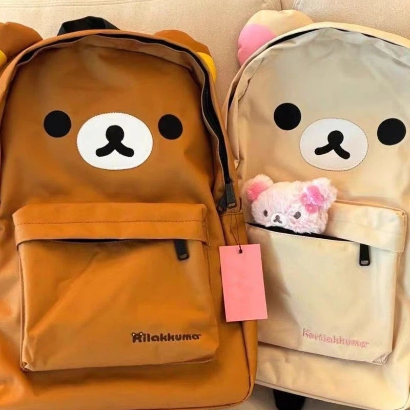 Travel Accessories For Japan - ใหม่กระเป๋าเป้สะพายหลังหมีสีน้ำตาลน่ารักความจุขนาดใหญ่การ์ตูนสไตล์ญี่ปุ่นสบายๆอเนกประสงค์กระเป๋าเป้สะพายหลังสำหรับผู้ใหญ่ผู้หญิงการเดินทางทุกวัน