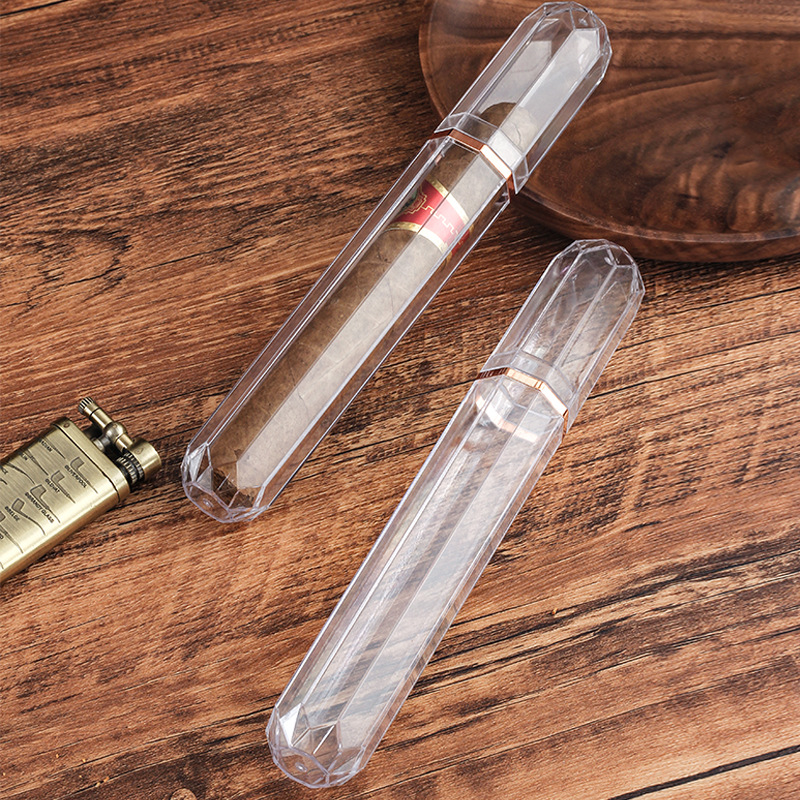 Travel Accessories Holder - หลอดซิการ์อะคริลิคสำหรับเดินทาง แฟชั่น ที่เก็บซิการ์แบบพกพา กล่องเก็บใส อุปกรณ์เสริมซิการ์