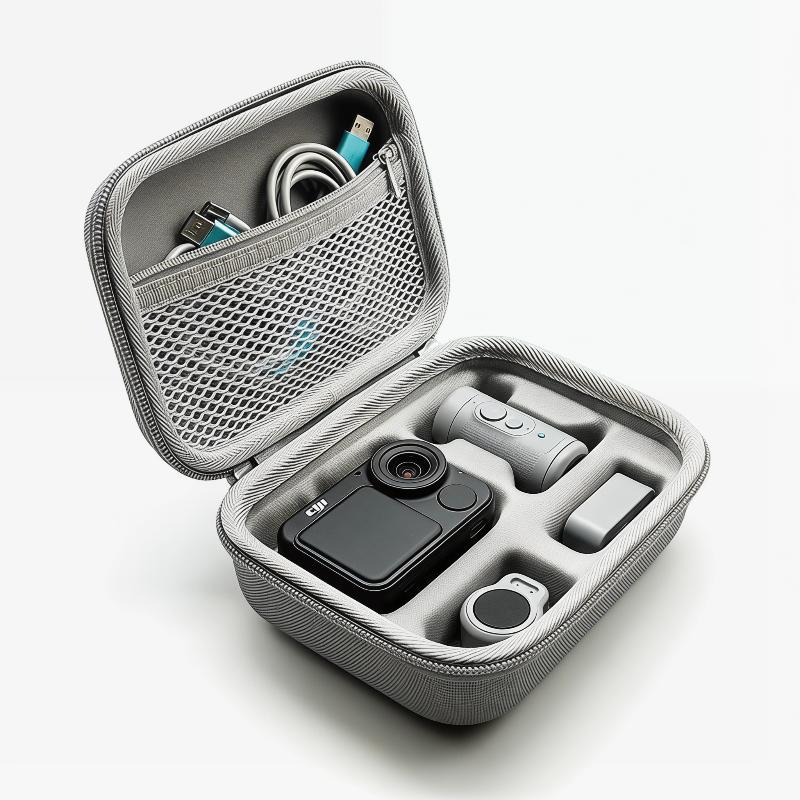 Travel Accessories Box - กระเป๋าใส่กล้องสำหรับเดินทางสำหรับกล้อง OSMO NANO กระเป๋าเก็บของ PU กระเป๋าถือสำหรับอุปกรณ์เสริมชุดมาตรฐาน