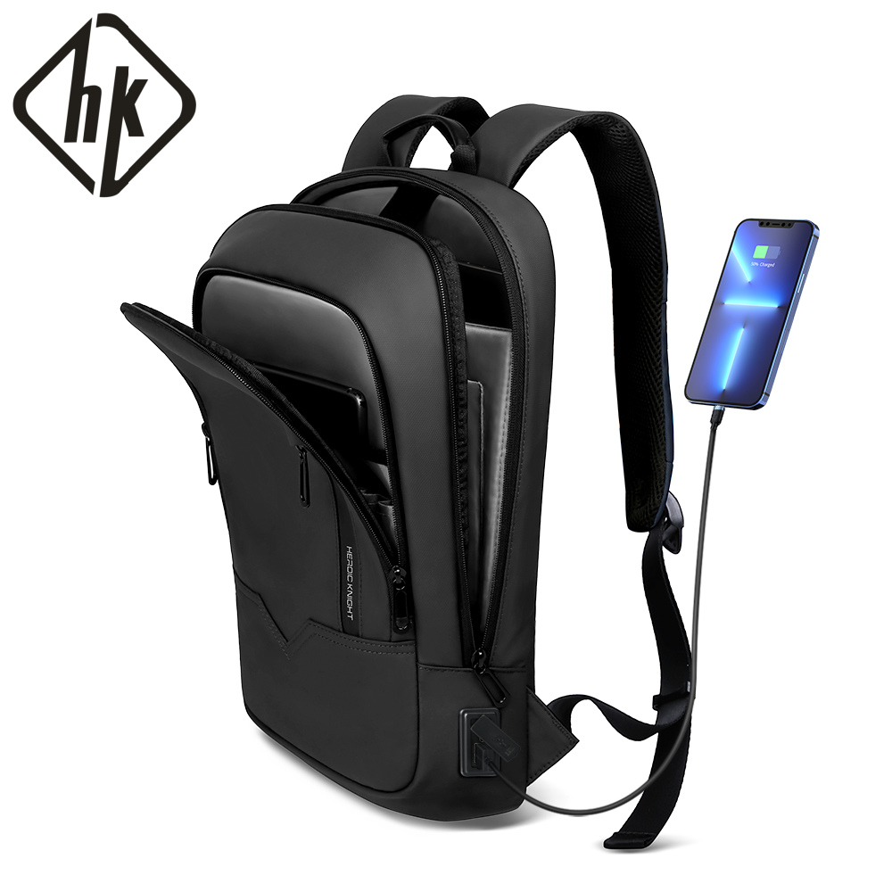 Travel Accessories Holder - กระเป๋าเป้ธุรกิจ HK Slim สำหรับผู้ชาย ใส่แล็ปท็อป 17.3
