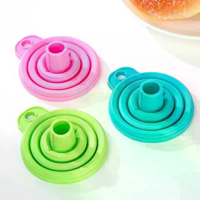 Water Bottle Collapsible - ชุดกรวยซิลิโคนพับได้ 10 ชิ้น, กรองอาหารได้มาตรฐานสำหรับขวด, แคปซูลน้ำหอม และน้ำมันทอด