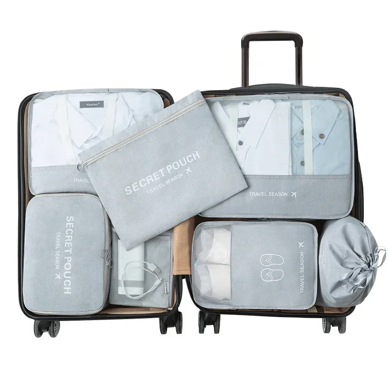 Travel Accessories And Bags - กระเป๋าจัดเก็บเสื้อผ้าสำหรับเดินทาง แฟชั่น กันน้ำ จัดระเบียบเสื้อผ้า พับได้ มีซิป