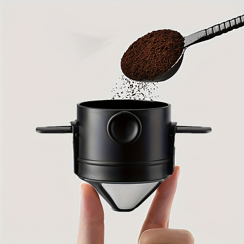 Water Bottle Collapsible - ที่กรองกาแฟแบบพกพาตัวกรองเครื่องชงกาแฟแบบใช้ซ้ำได้ตัวกรองขนาดเล็กพับได้ไร้กระดาษสำหรับการเดินทางตั้งแคมป์