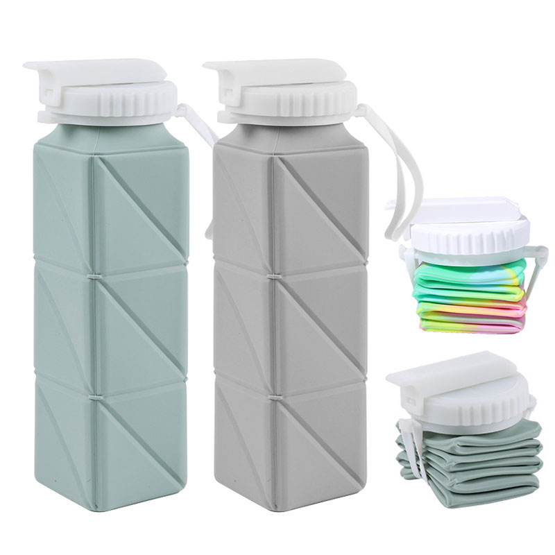ถ้วยกระบอกน้ำแบบพับได้620มล. พ - Water Bottle Collapsible บทวิจารณ์และราคา