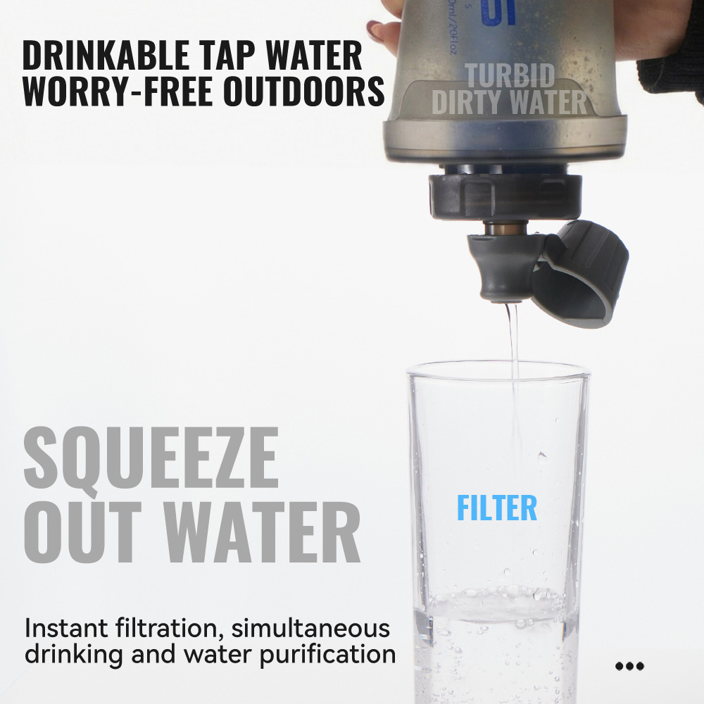 WRELS ขวดน้ำแบบนิ่มพร้อมตัวกรอ - Water Bottle Collapsible บทวิจารณ์และราคา