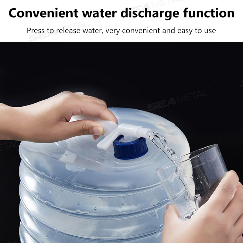 ถังน้ำพับได้ SEAMETAL 5L-15L ส - Water Bottle Collapsible บทวิจารณ์และราคา