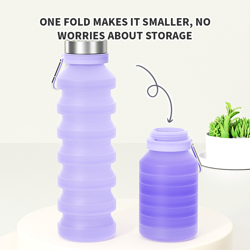ขวดน้ำพับได้ ขวดน้ำพกพาซิลิโคน - Water Bottle Collapsible บทวิจารณ์และราคา