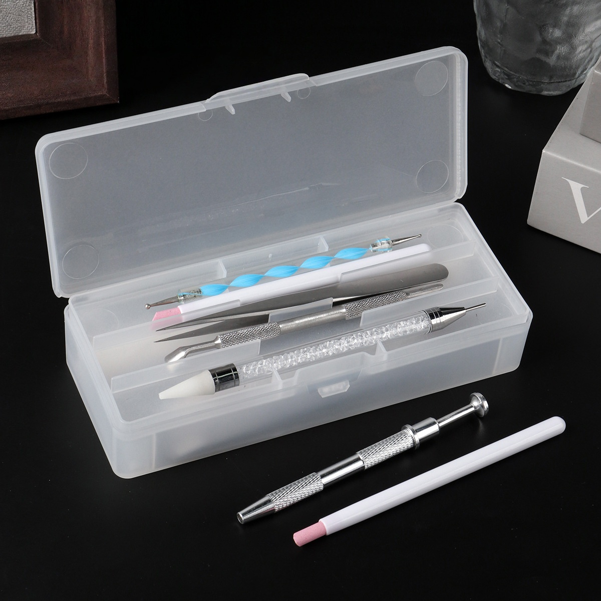 ชุดอุปกรณ์ทำเล็บแบบใส กล่องเก็ - Travel Accessories Box บทวิจารณ์และราคา