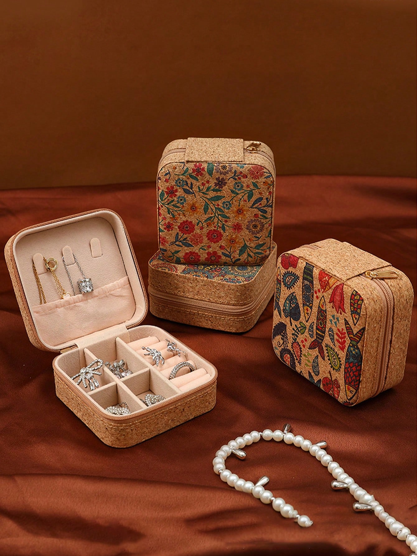 กล่องเก็บเครื่องประดับลายโบฮีเ - Travel Accessories Box บทวิจารณ์และราคา