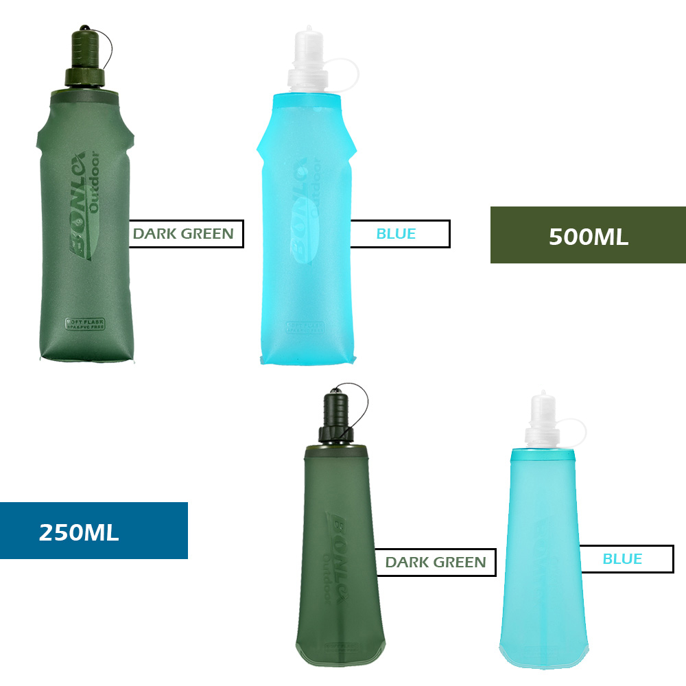 ถุงน้ำแบบพับได้ขนาด 250 มล. 50 - Water Bottle Collapsible บทวิจารณ์และราคา