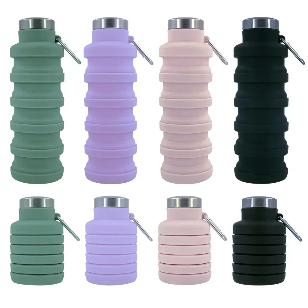 ขวดน้ำแบบพับได้, ขวดซิลิโคนพับ - Water Bottle Collapsible บทวิจารณ์และราคา