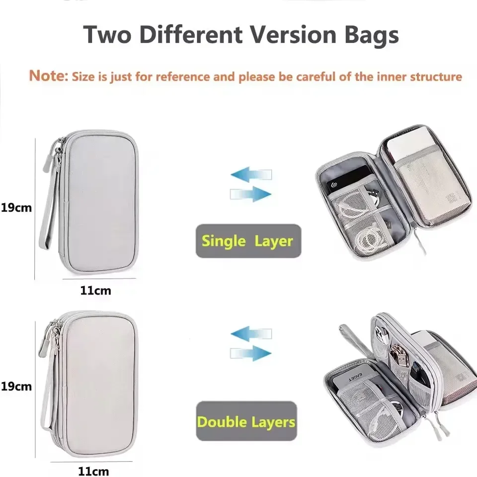 กระเป๋าเก็บสายชาร์จแบบพกพา กระ - Travel Accessories And Bags บทวิจารณ์และราคา