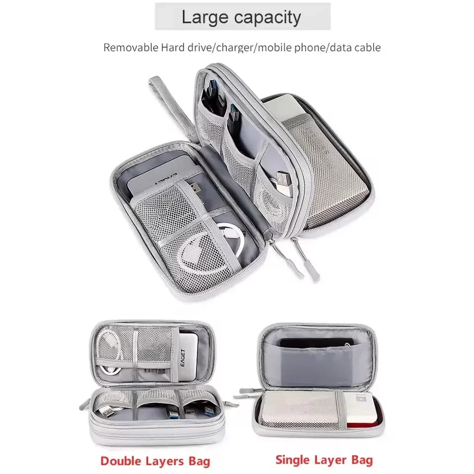 กระเป๋าเก็บสายชาร์จแบบพกพา กระ - Travel Accessories And Bags บทวิจารณ์และราคา
