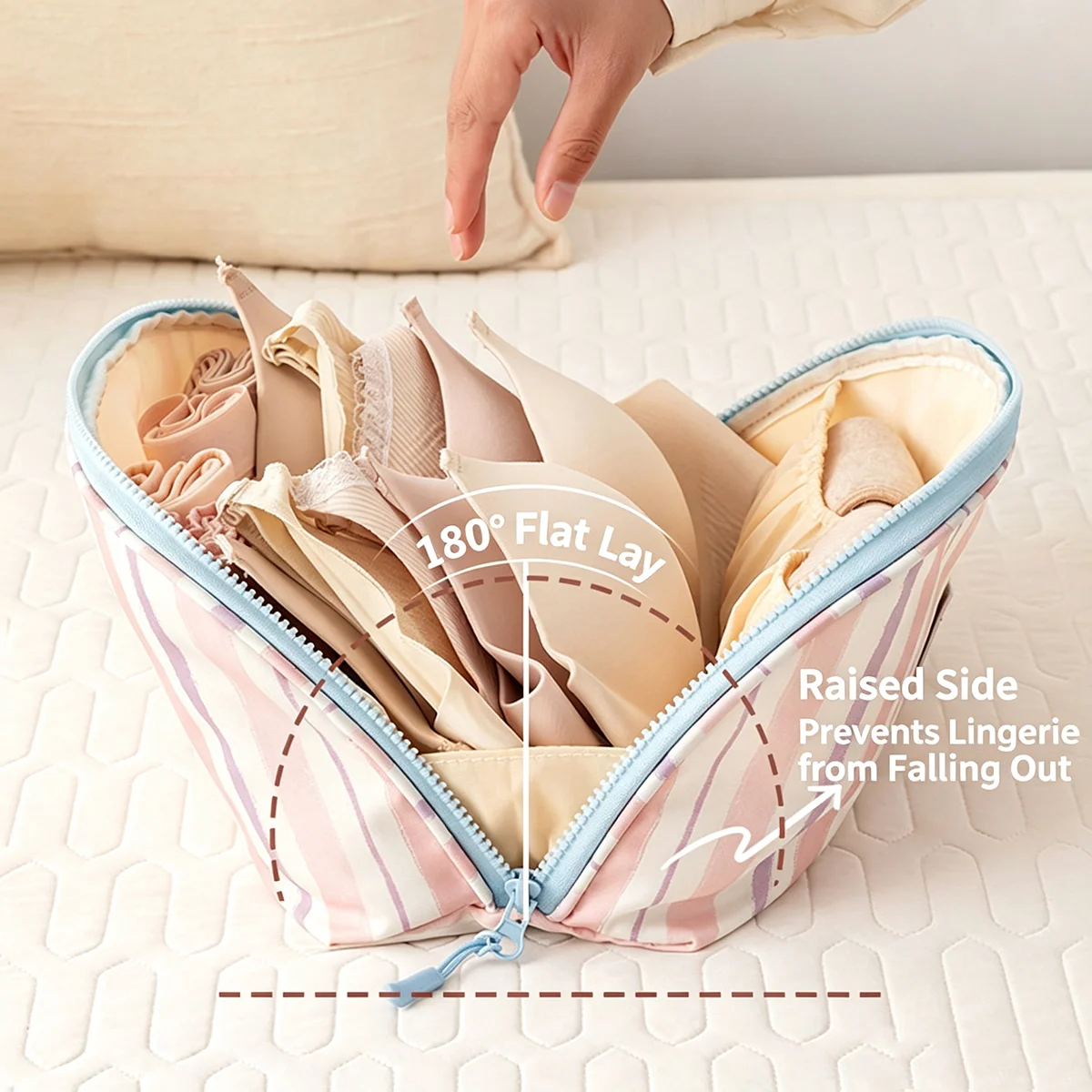 กระเป๋าเก็บชุดชั้นในแบบพกพาอเน - Travel Accessories And Bags บทวิจารณ์และราคา