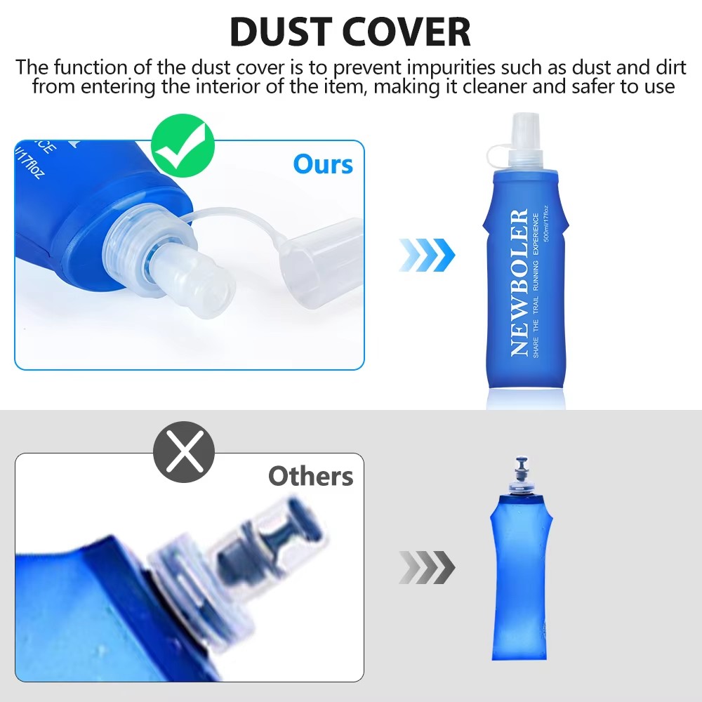NEWBOLER 250 ml/500 ml กลางแจ้ - Water Bottle Collapsible บทวิจารณ์และราคา