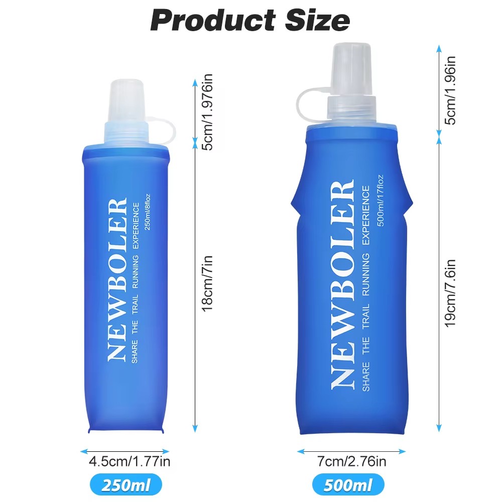 NEWBOLER 250 ml/500 ml กลางแจ้ - Water Bottle Collapsible บทวิจารณ์และราคา